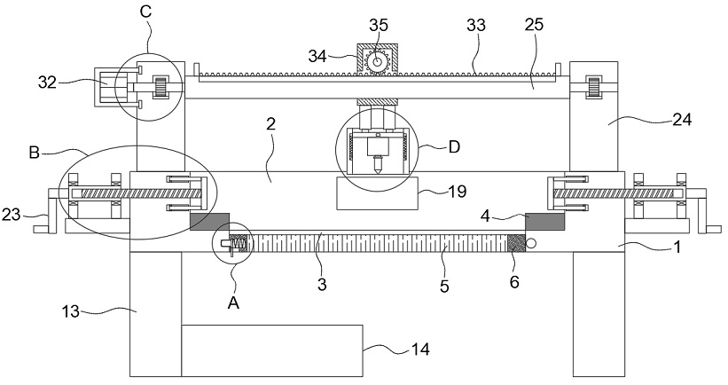 Drilling auxiliary device for wooden furniture machining