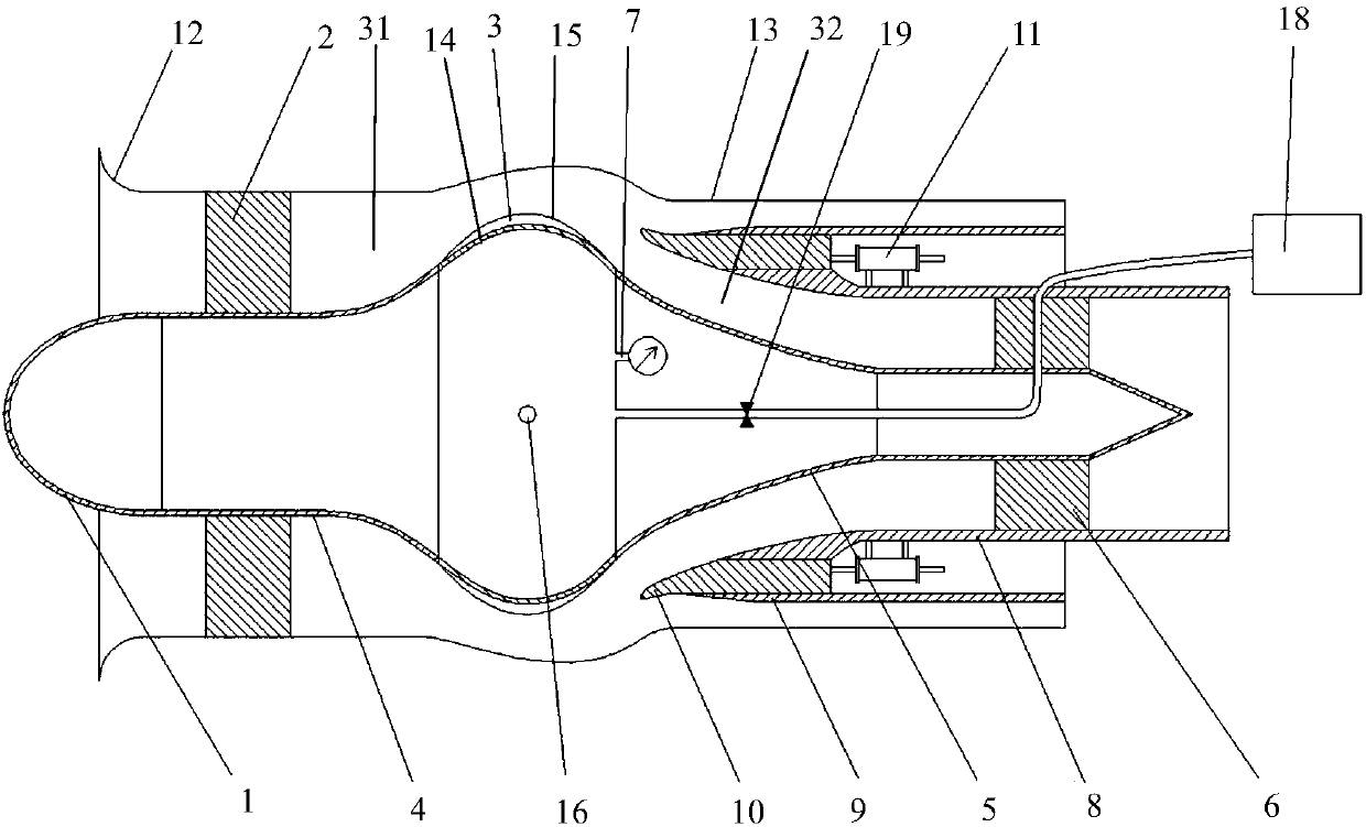 Variable structure turboshaft engine gas intake system