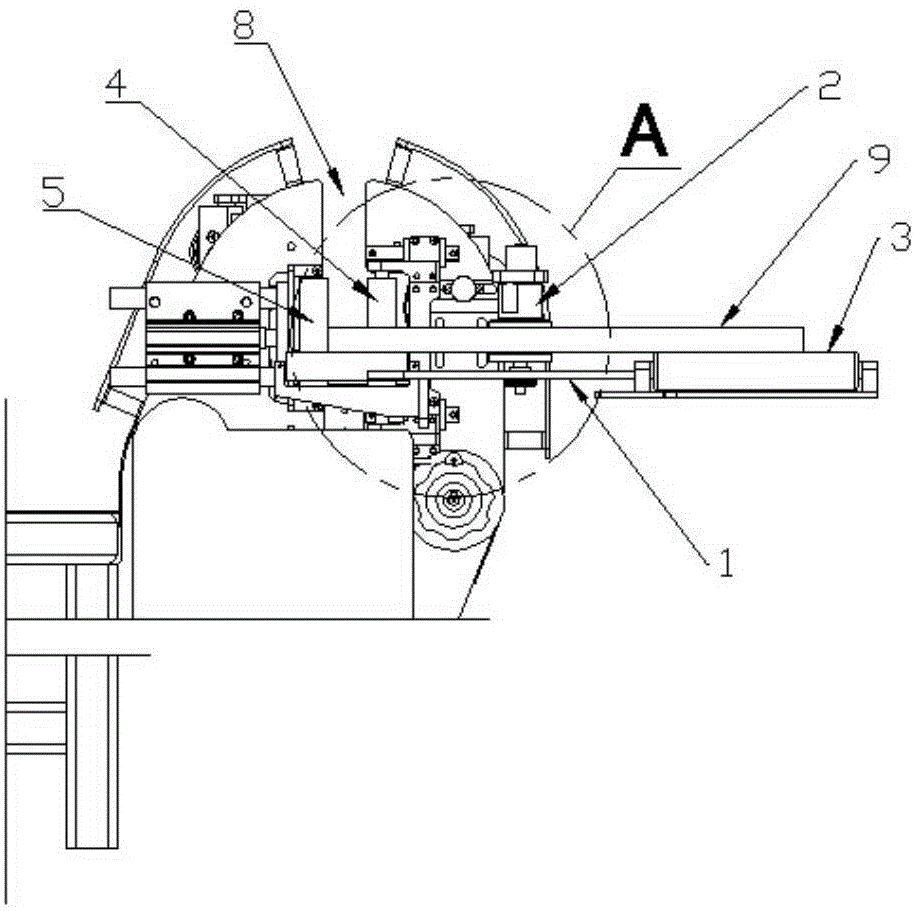 Auxiliary positioning mechanism of taping machine