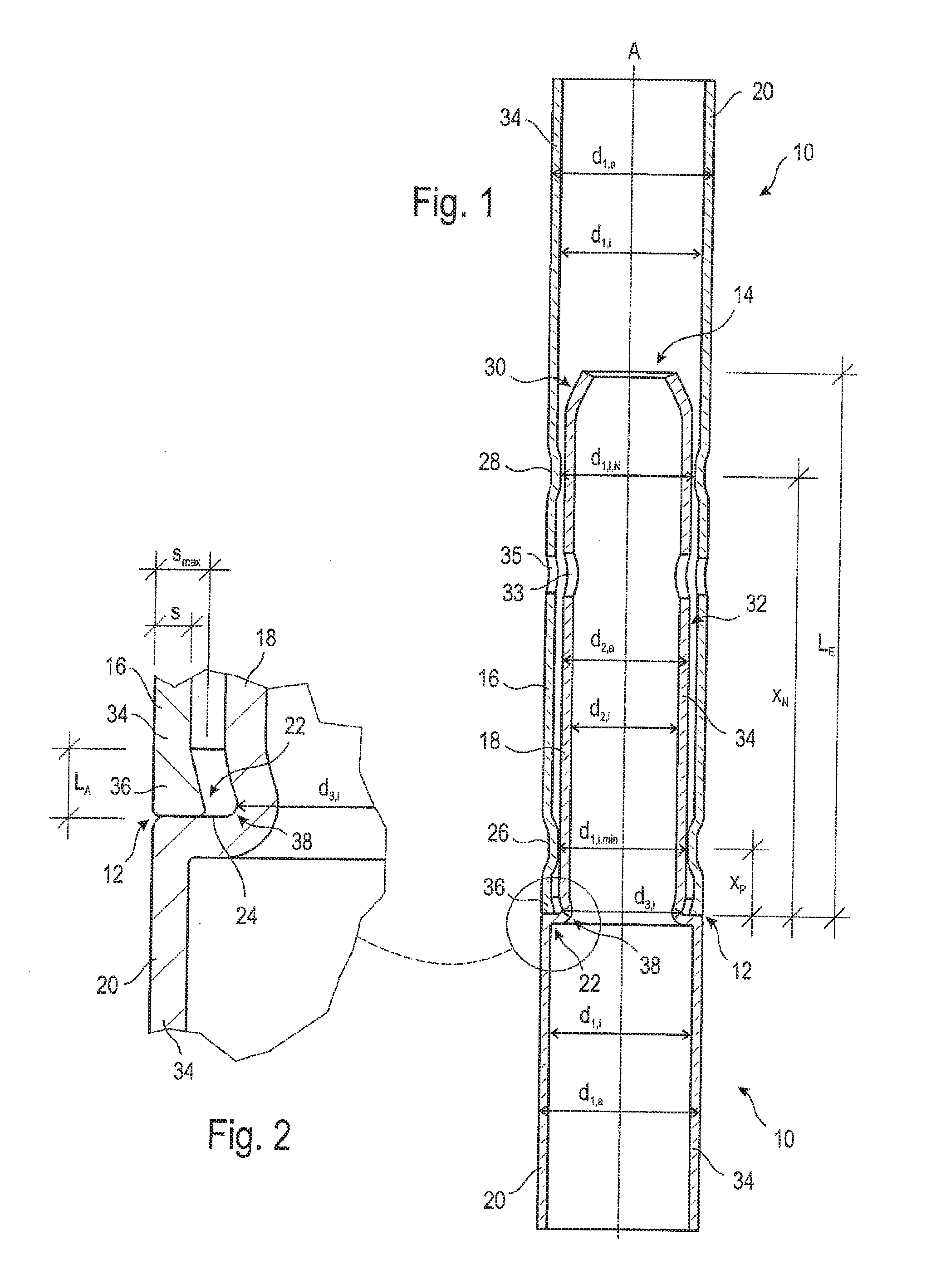 Scaffolding pipe of a structural scaffolding system and scaffolding element