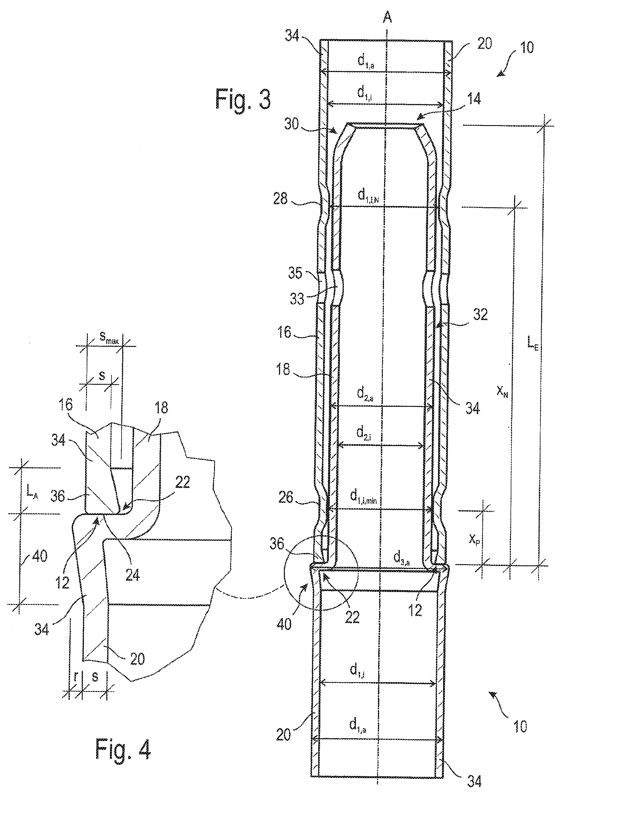 Scaffolding pipe of a structural scaffolding system and scaffolding element