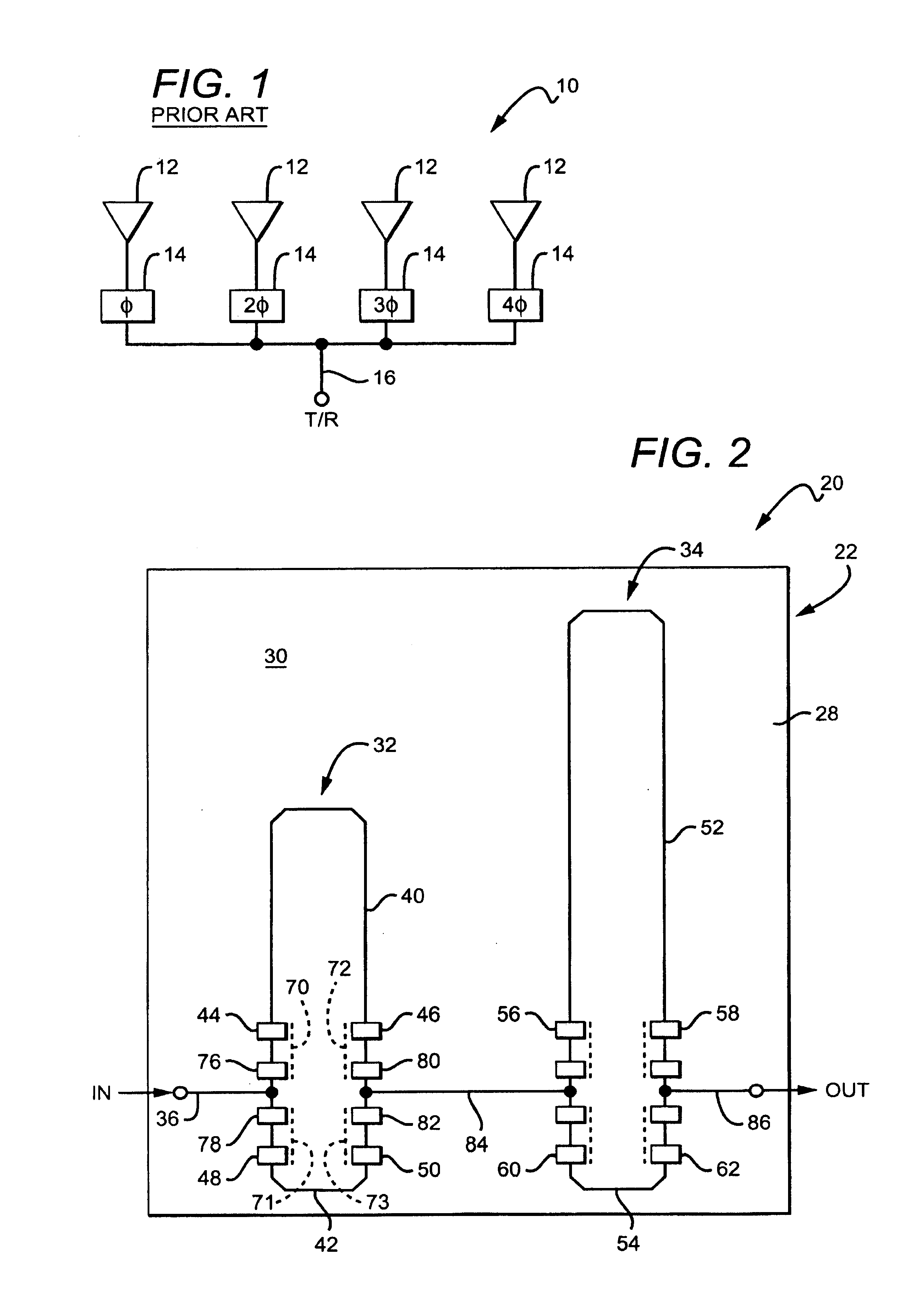 Low loss RF phase shifter with flip-chip mounted MEMS interconnection