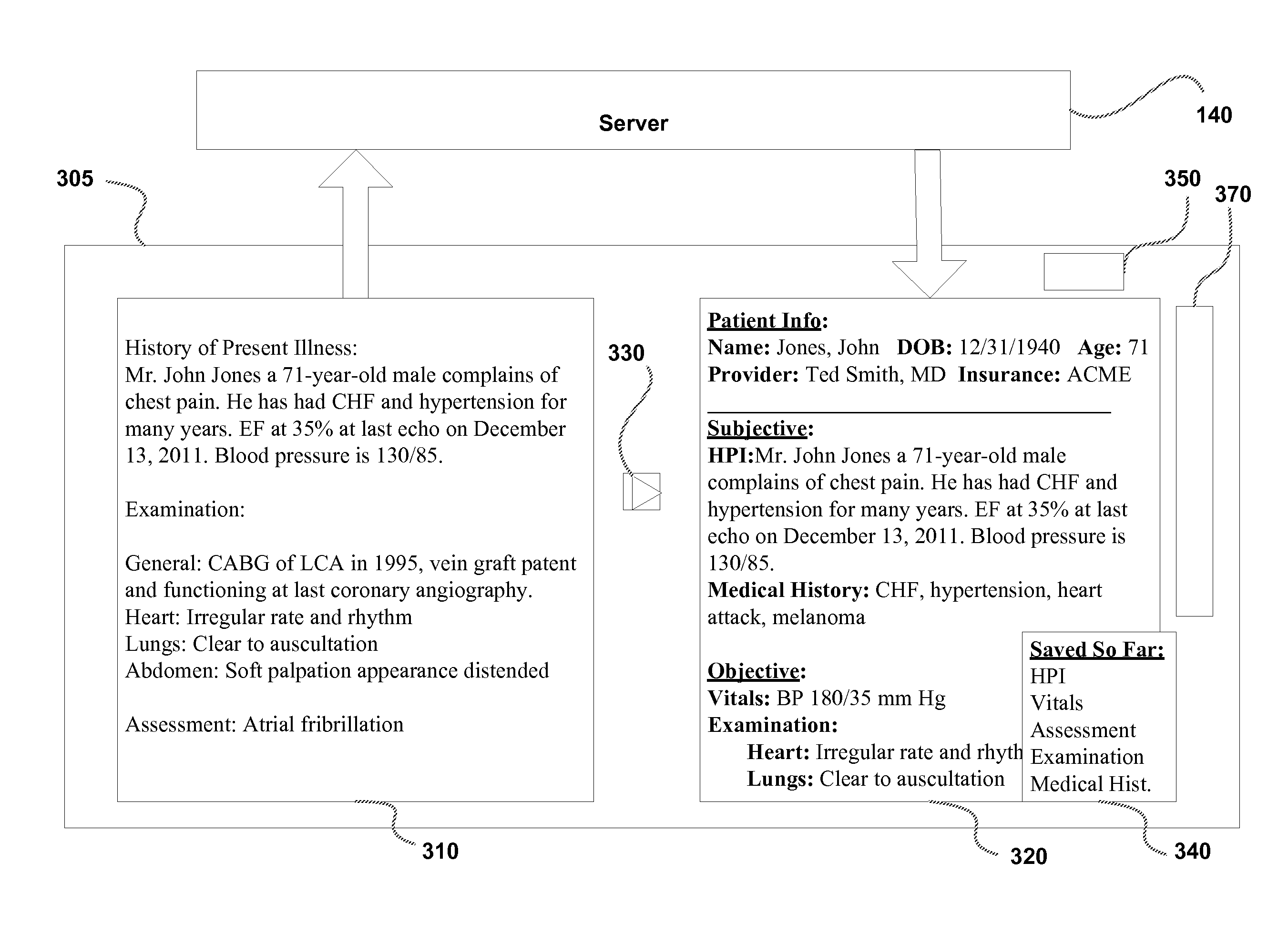 Systems and methods for generating and updating electronic medical records