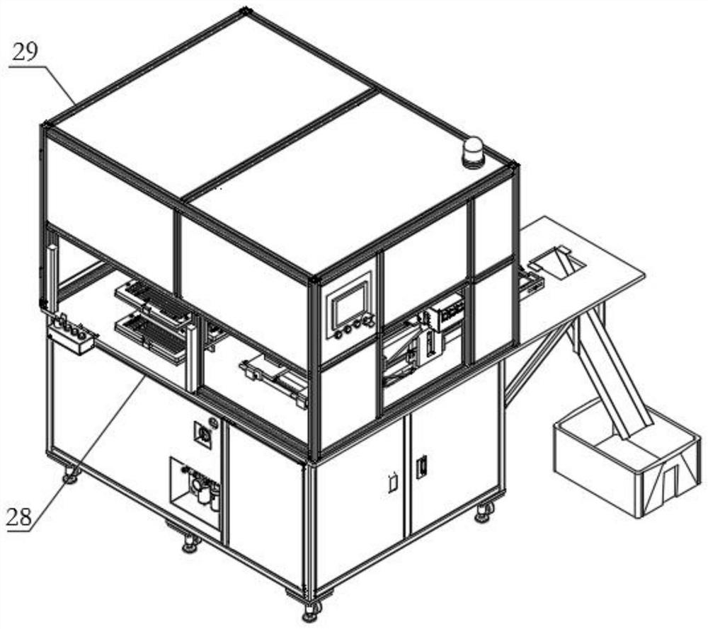 Full-automatic jacking and assembling all-in-one machine for notebook computer keyboard