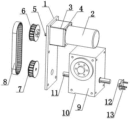 Motor drive type ceramic ring spin-dry device