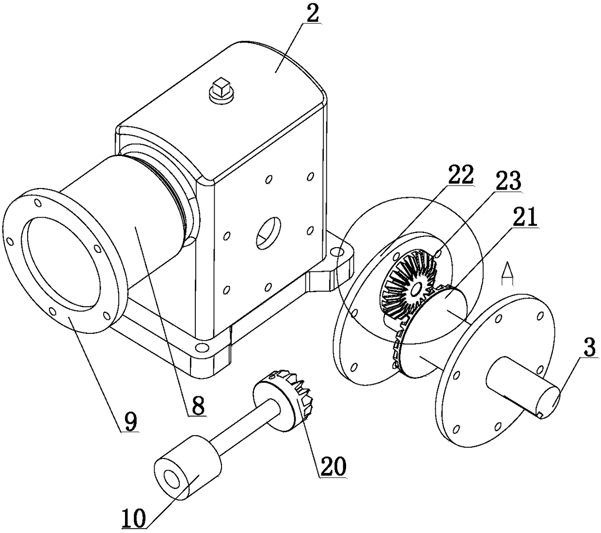 Face milling cutter driving device for rotary cutting of aluminum-plastic pipe