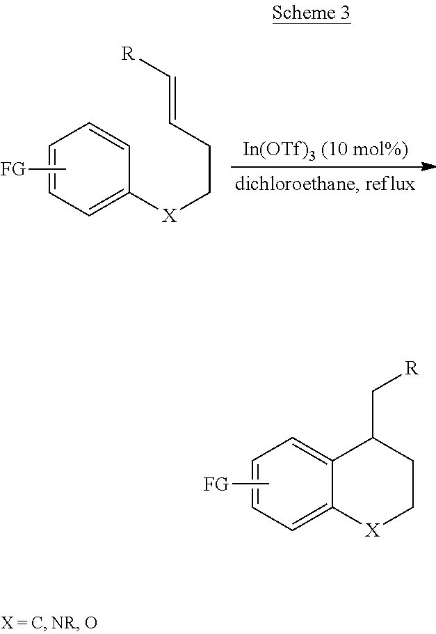 Process for the production of 4-substituted chromanes via gold catalysis