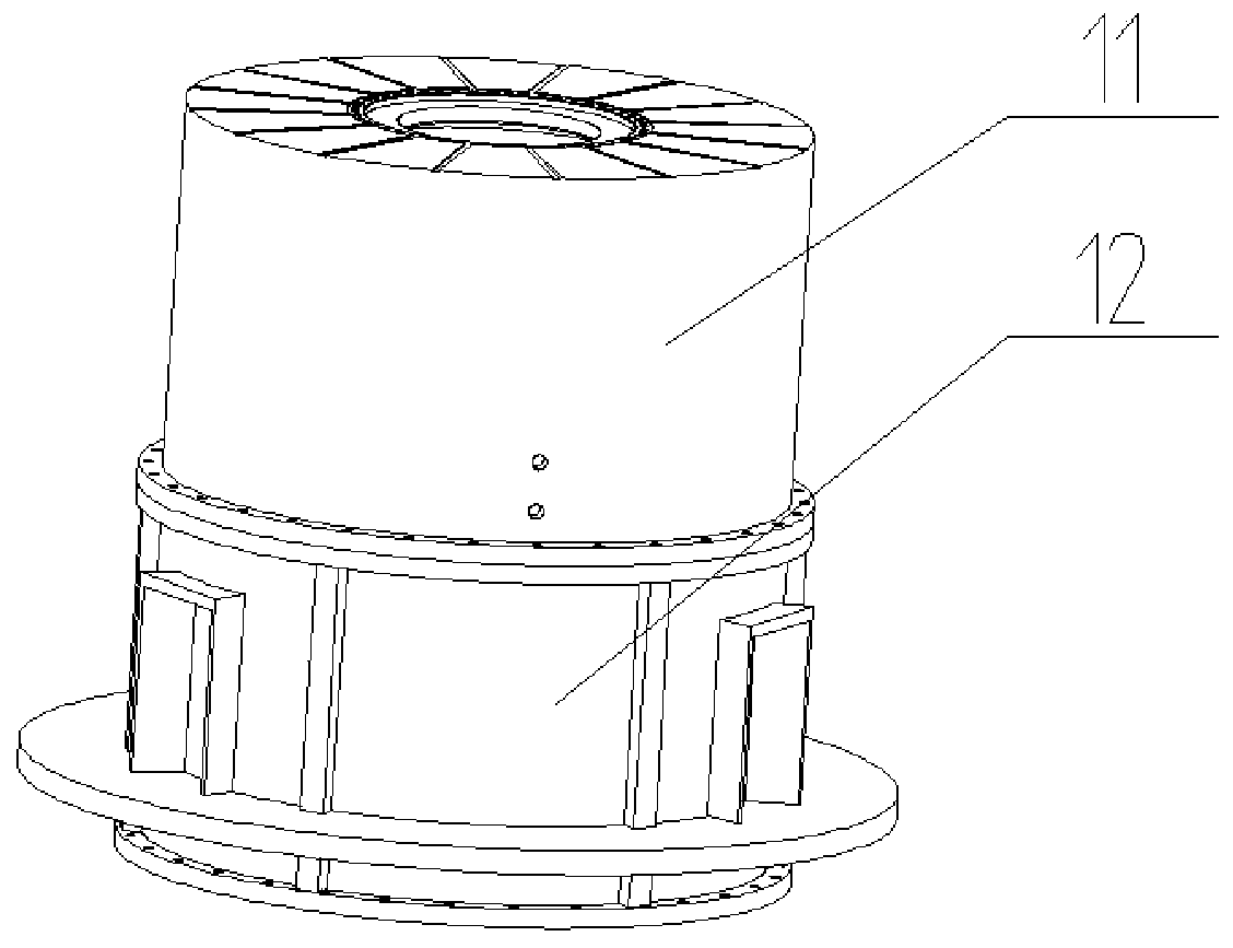 Diameter-variable pile cap structure of foundation pile for offshore building