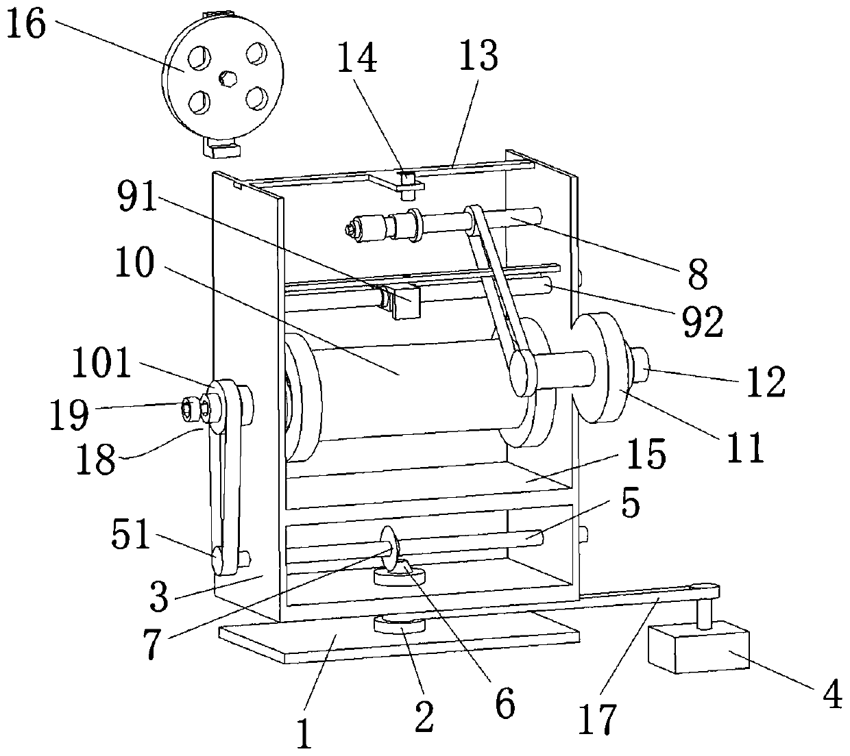 Graphite fiber band stranding system