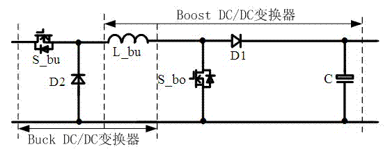 Cascade type buck-boost converter input side current control method