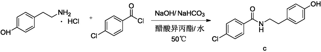 Preparation process of bezafibrate compound