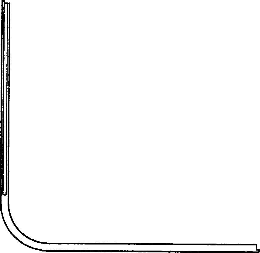 Method for producing C-shaped hardwares of plastic steel door window