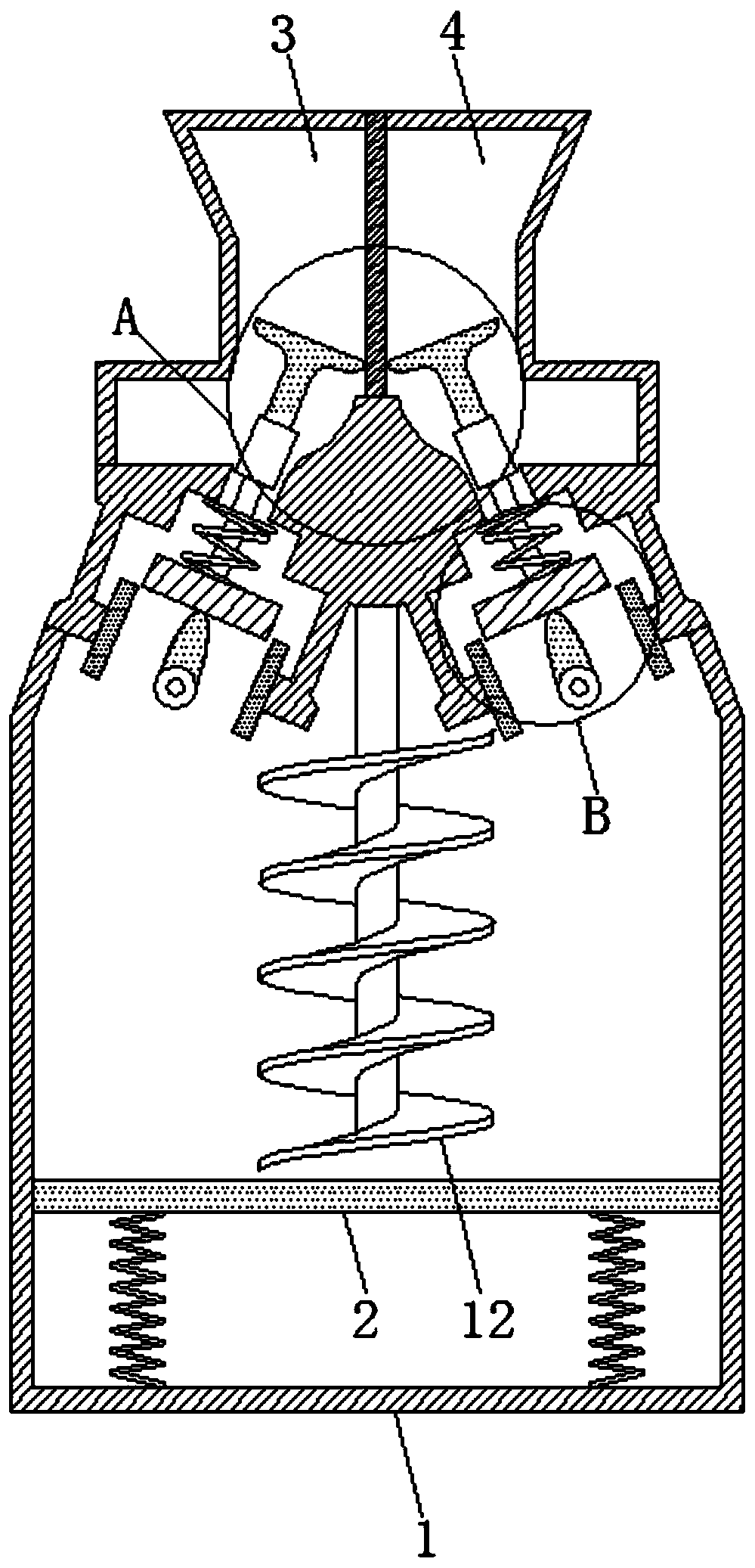 Intelligent mixing machine capable of mixing materials in proportion based on gravity change