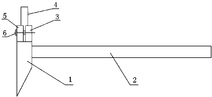 Feces clearing tool used for sow production bed