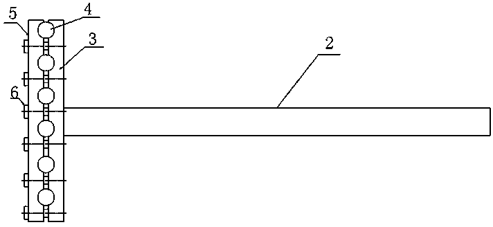 Feces clearing tool used for sow production bed