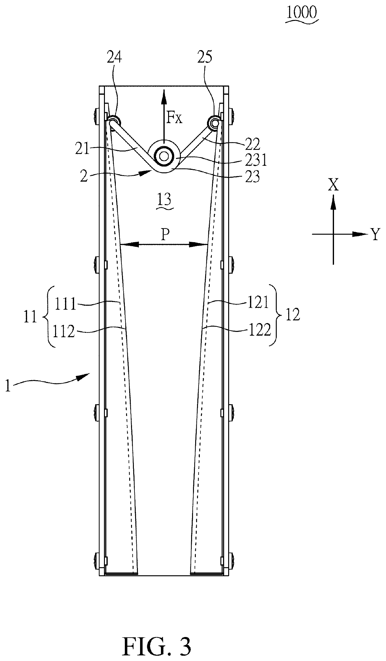 Elevatable supporting device