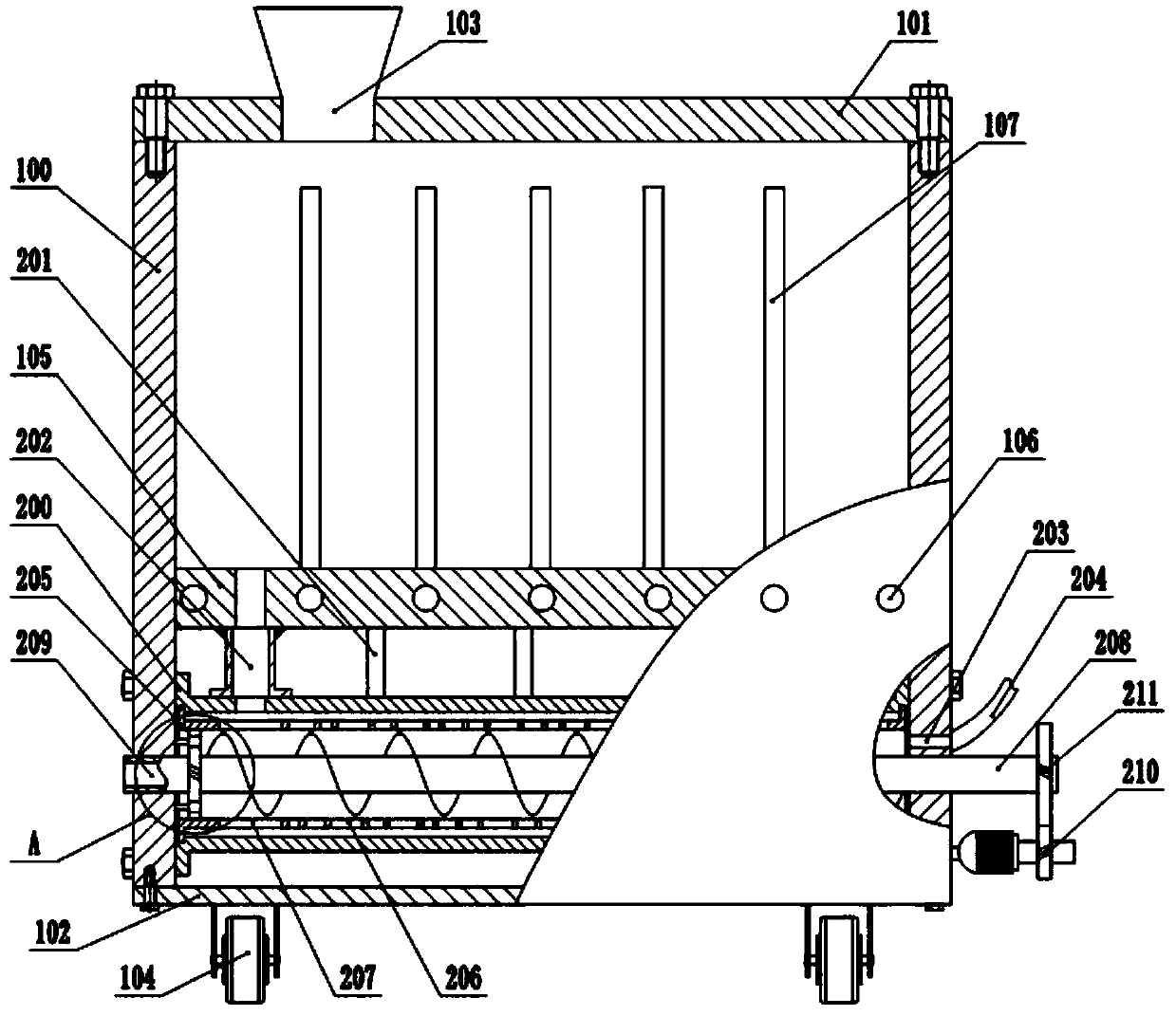 Printing material cementing device