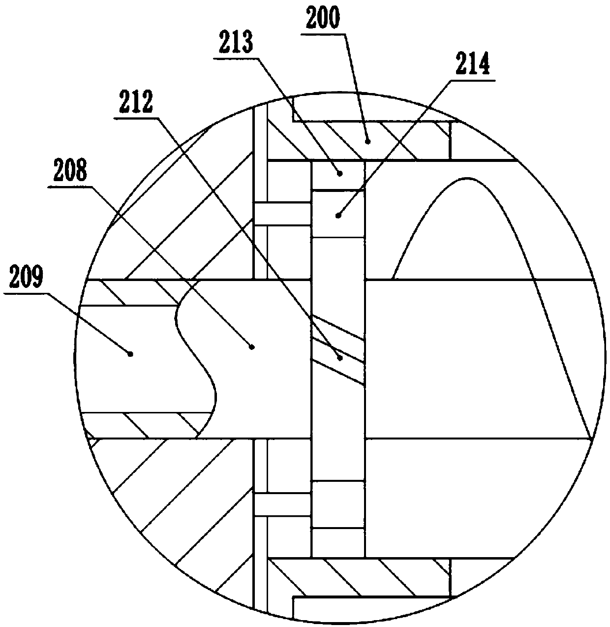 Printing material cementing device