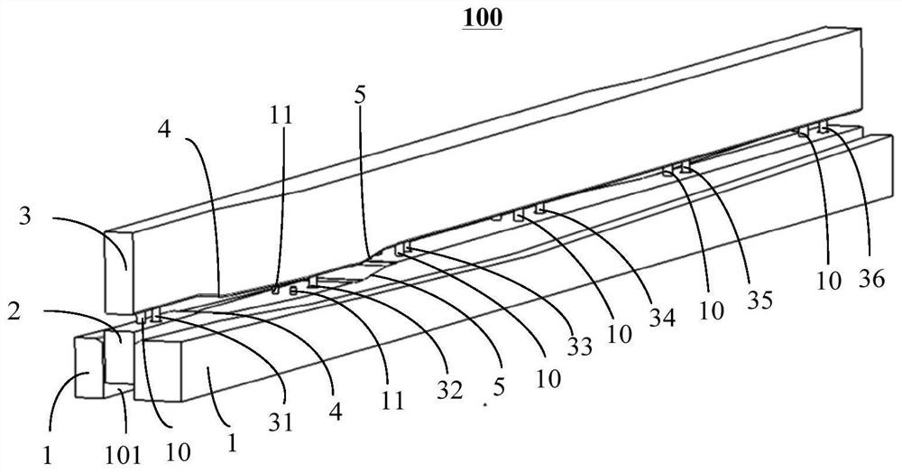 Frame longitudinal beam forming die and process