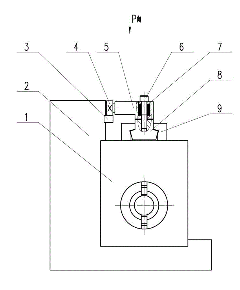 Large numerical control floor type boring and milling machine ram deflection compensating device