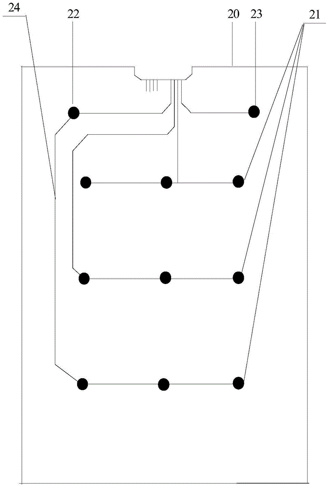 Double-sided sounding wall chart, implementation method, and double-sided button implementation circuit and method