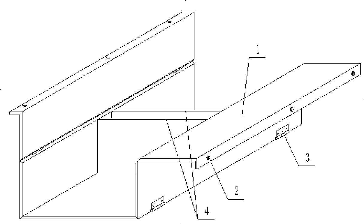 Mold for molding hollow thin wall component for filling concrete