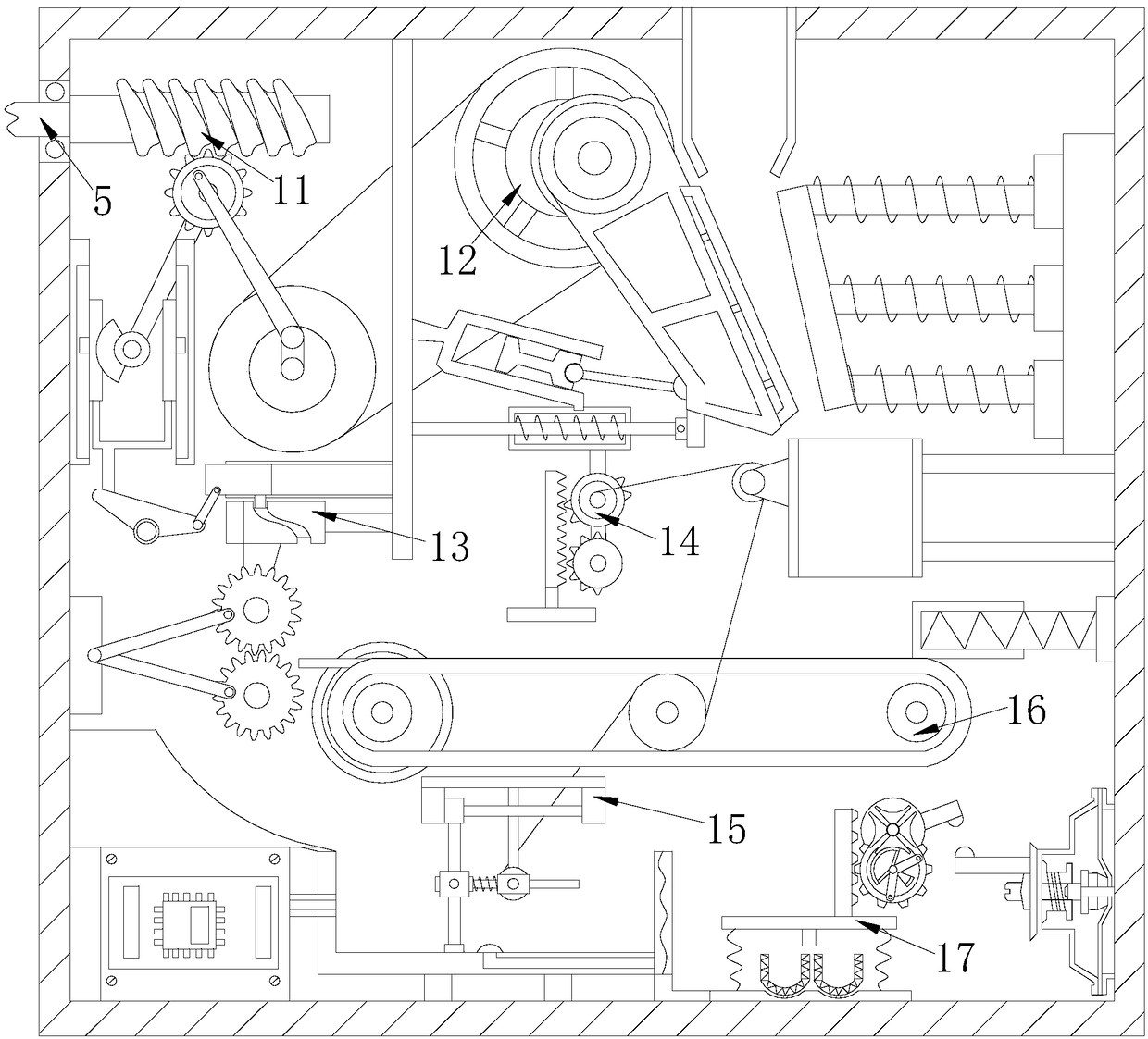 Ultra-multicore ultra-high-speed flat elevator cable testing apparatus