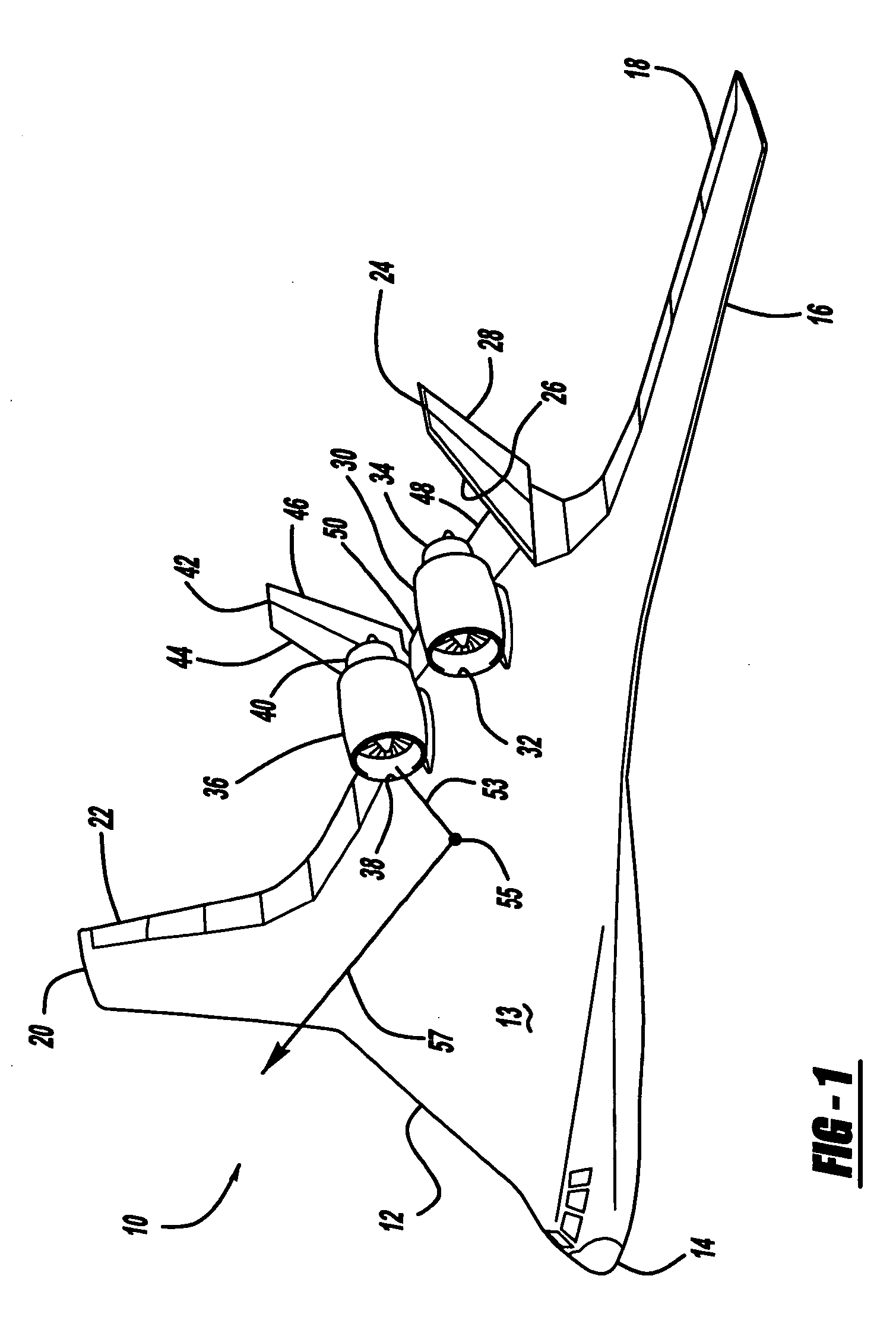 Quiet airplane configuration