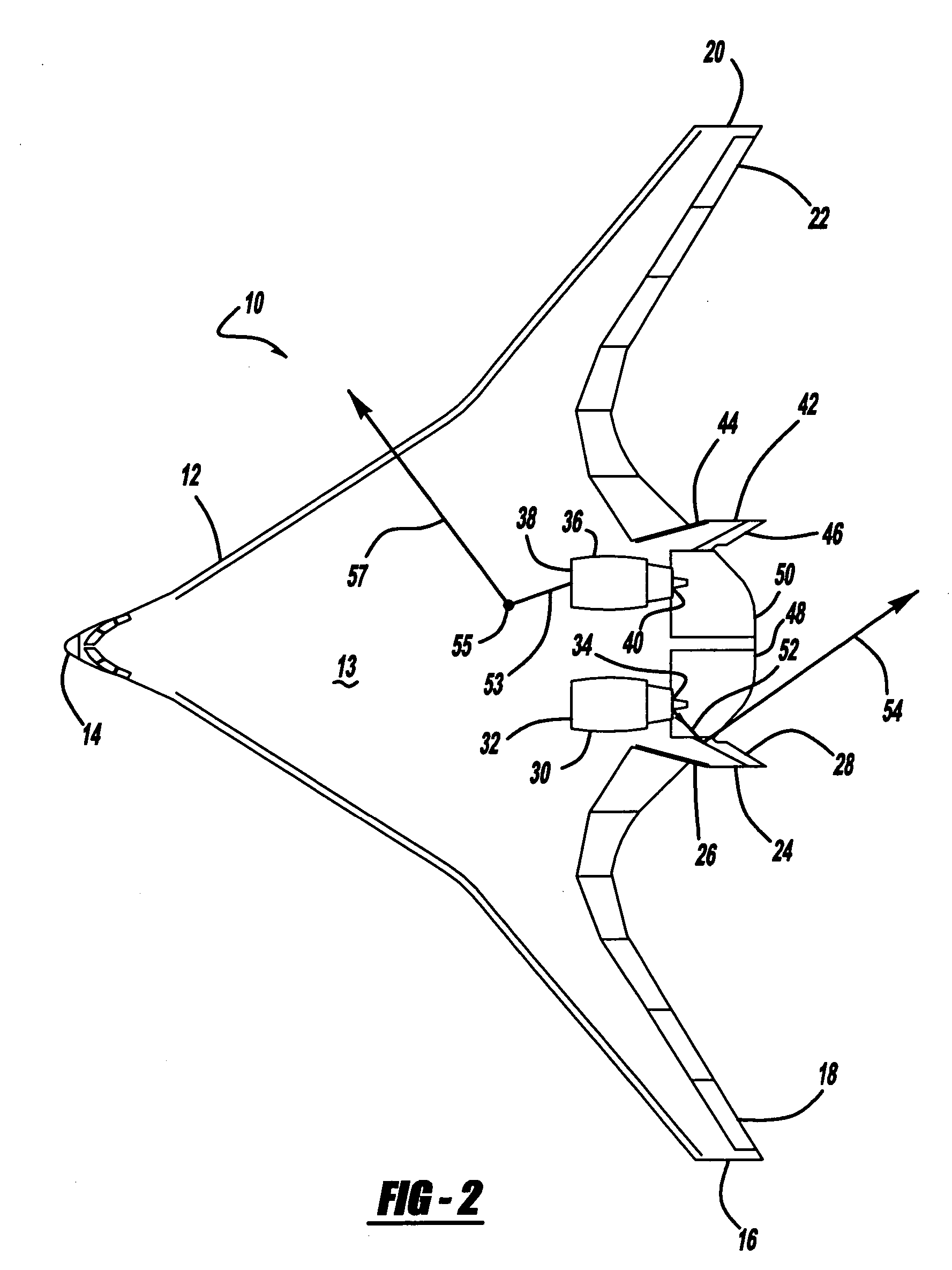 Quiet airplane configuration