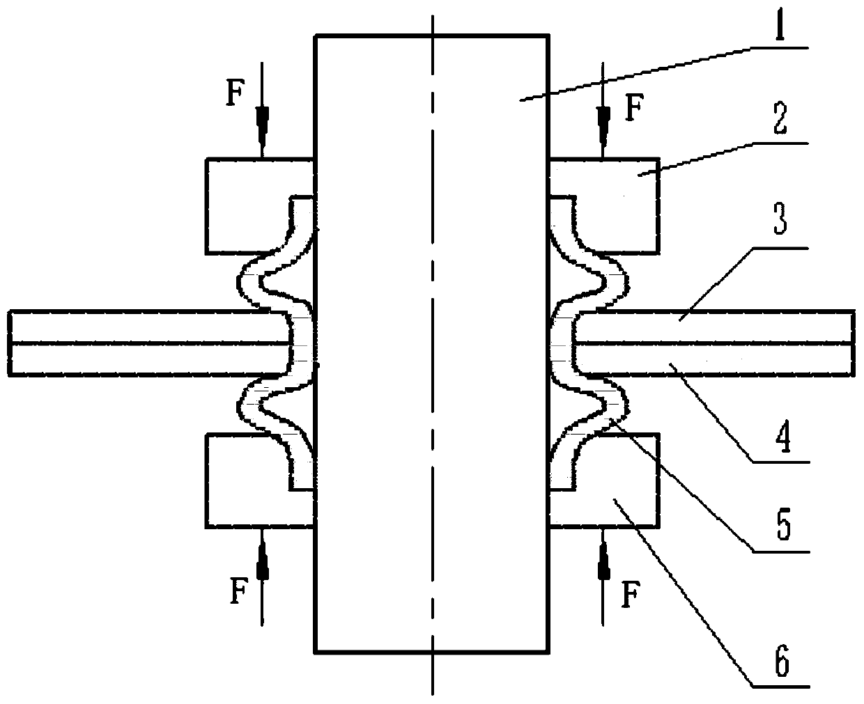 Method for achieving circular ring connection by utilizing wrinkling of metal pipes