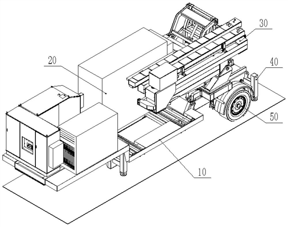 Trailer type vehicle-mounted inspection system and inspection method