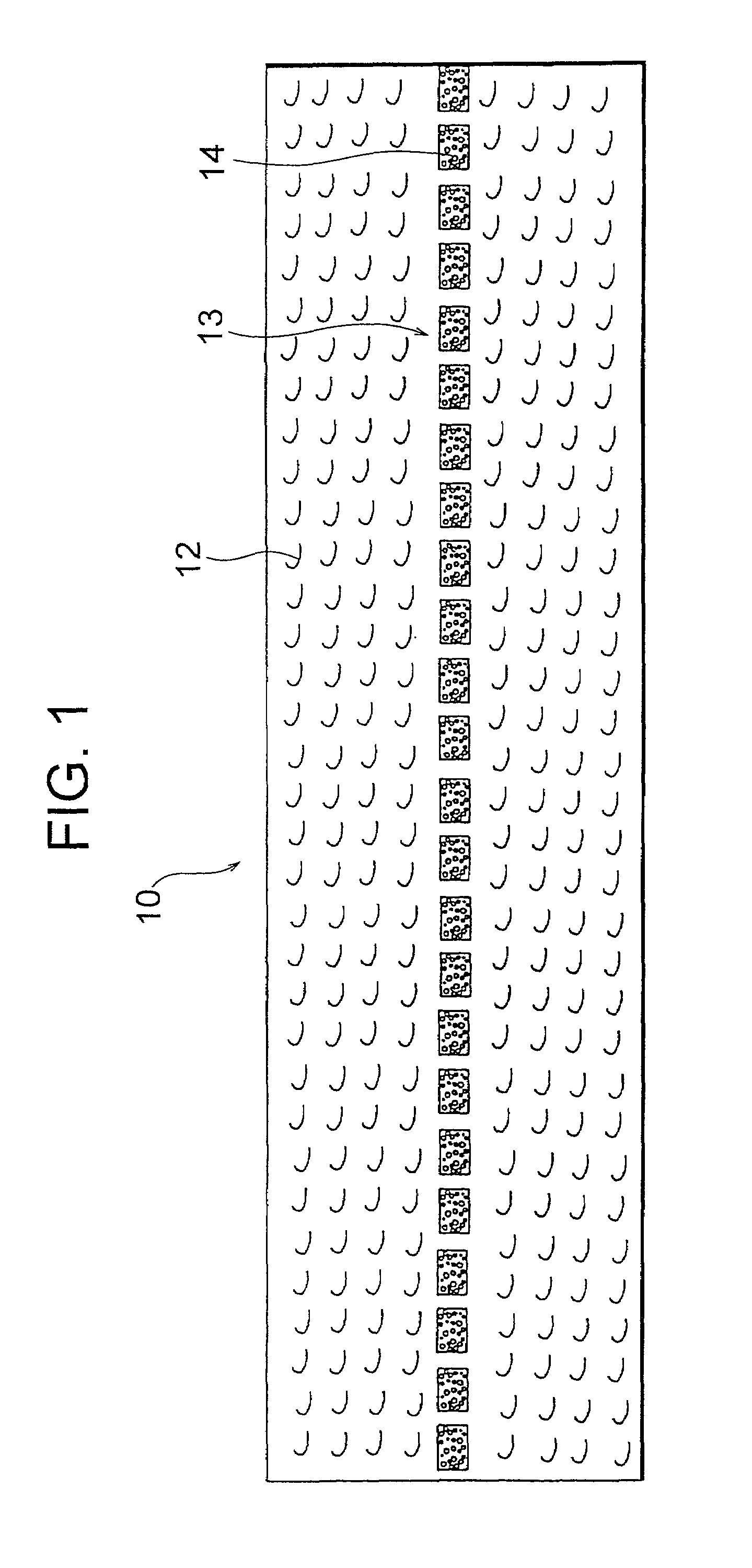 Fastener strip with discrete magnetically attractable area, and method and apparatus of making same