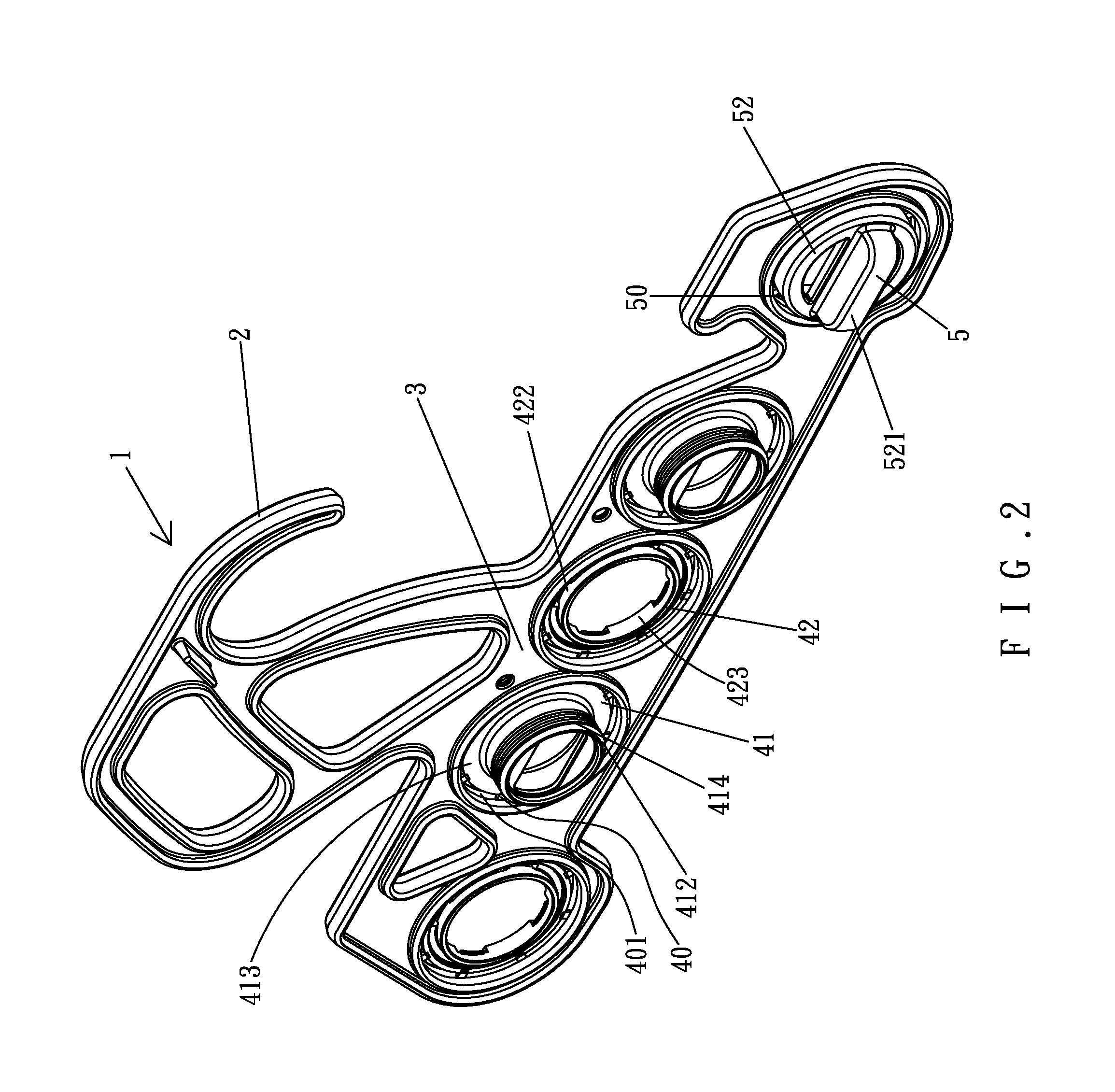 Hanger device for a car mat