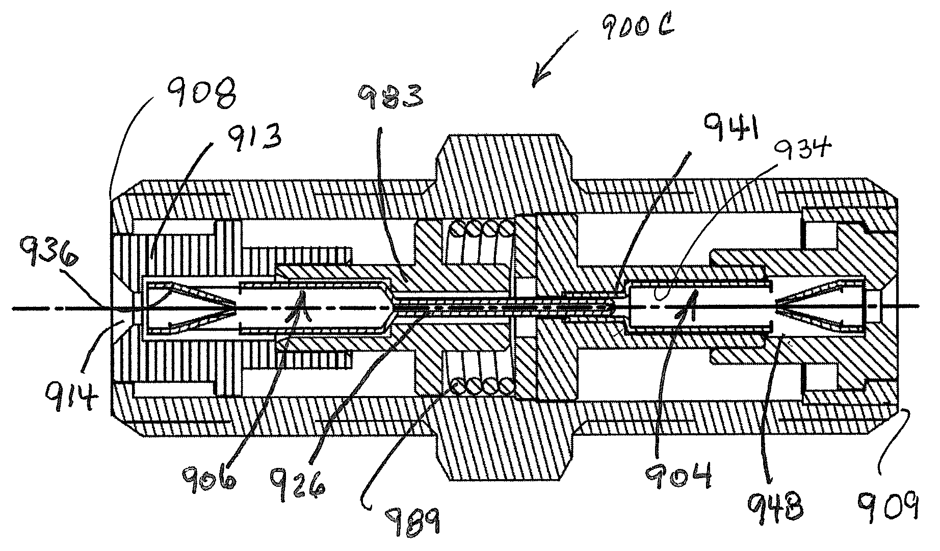 Shielded and multishielded coaxial connectors