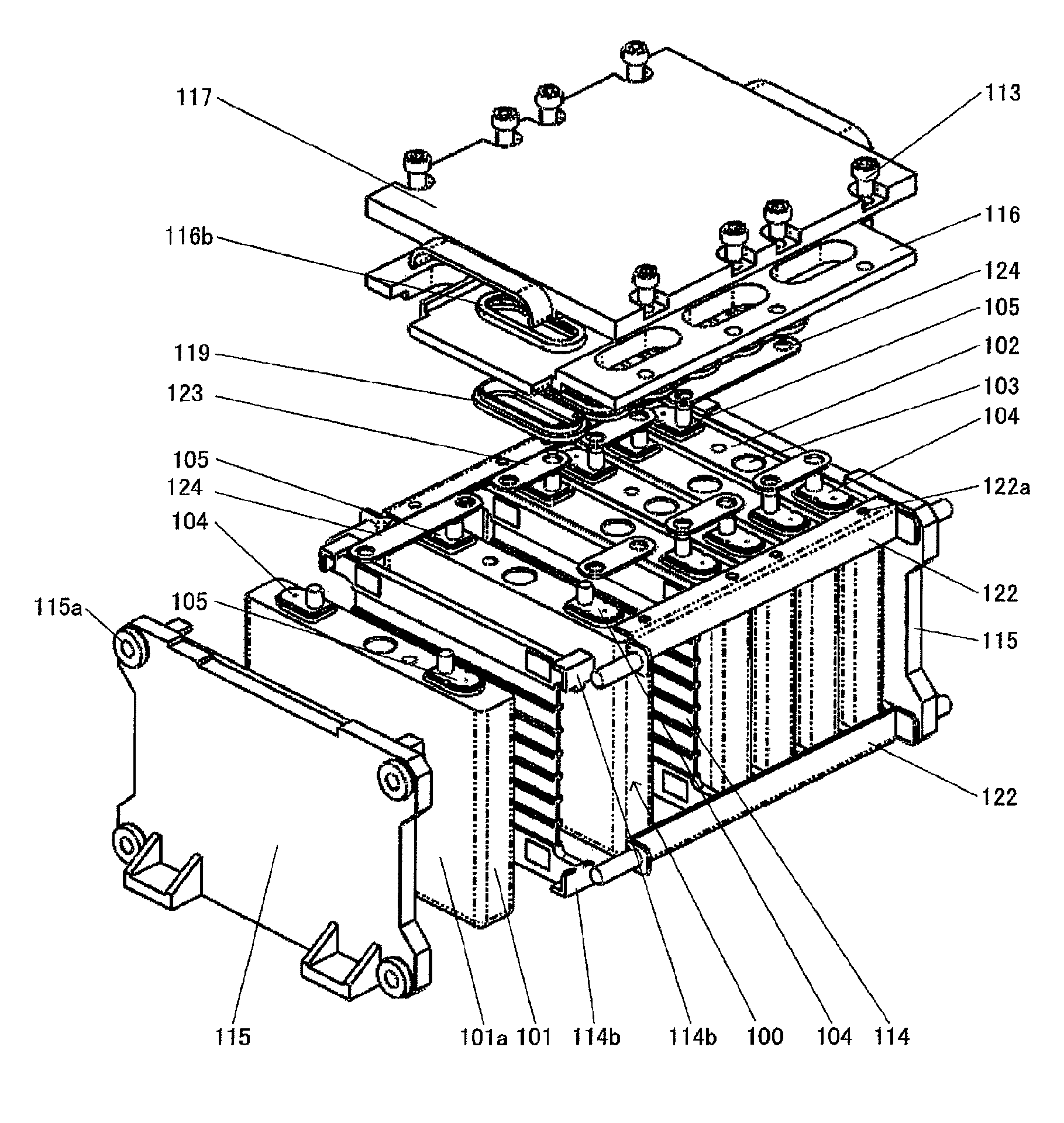 Electric cells and assembled battery