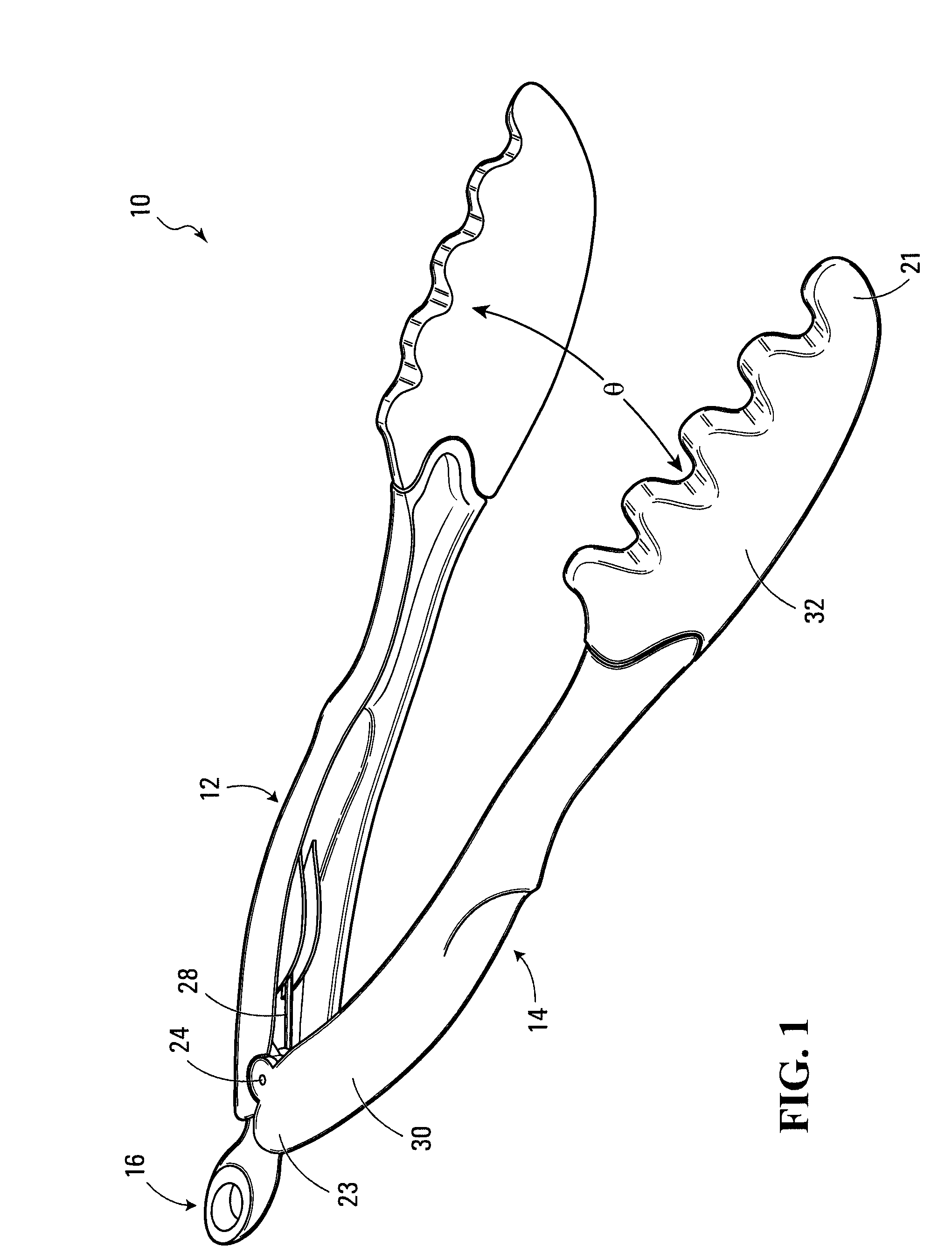 Tongs for Handling Food