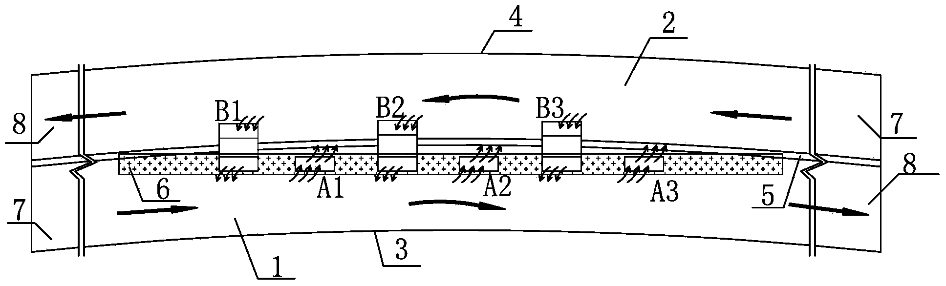 Natural ventilation tunnel structure