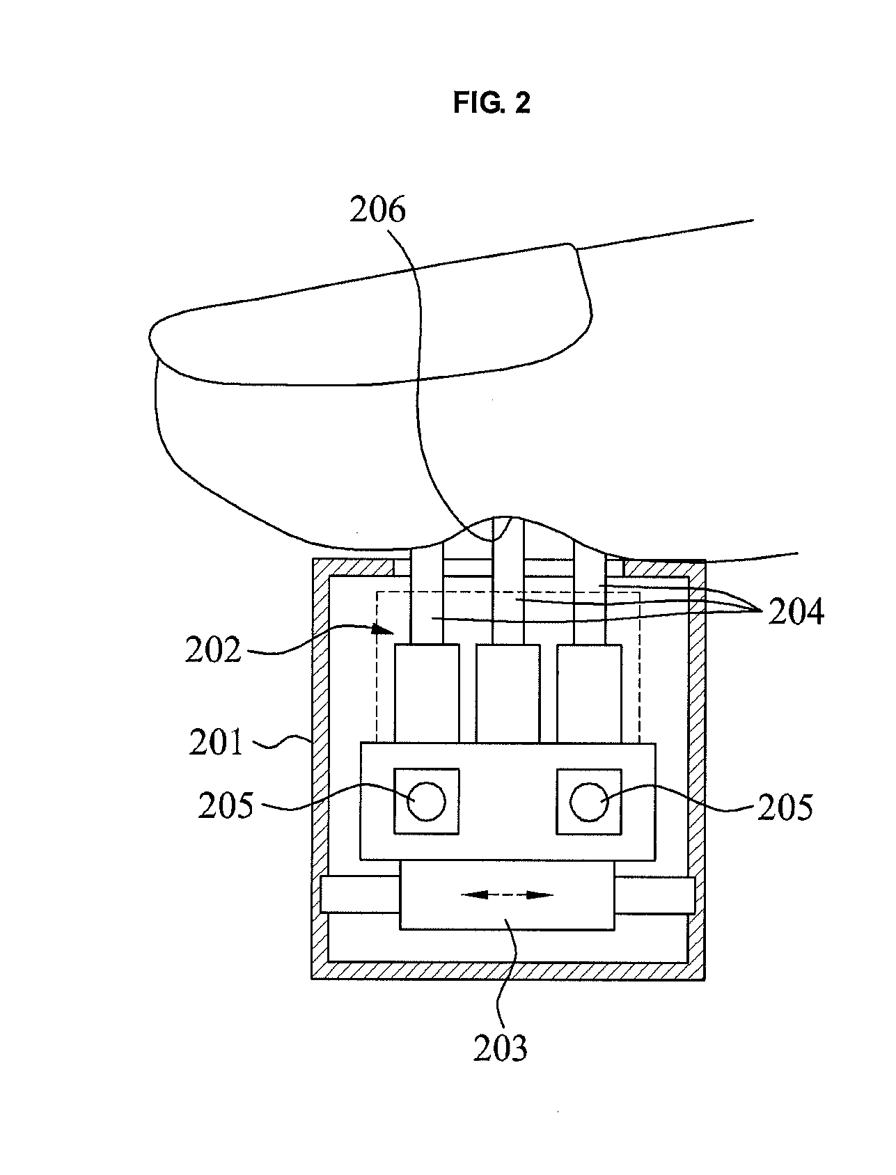 Apparatus and method for 3 degree of freedom (3DOF) tactile feedback