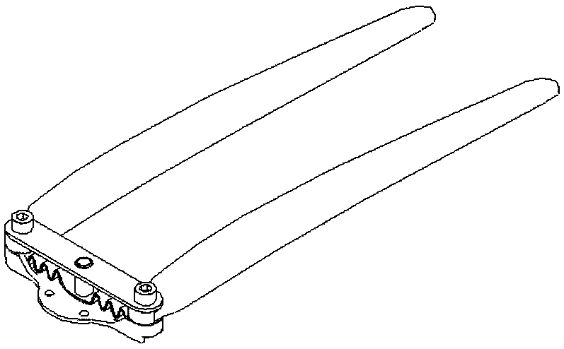 Propeller clamp and foldable propeller