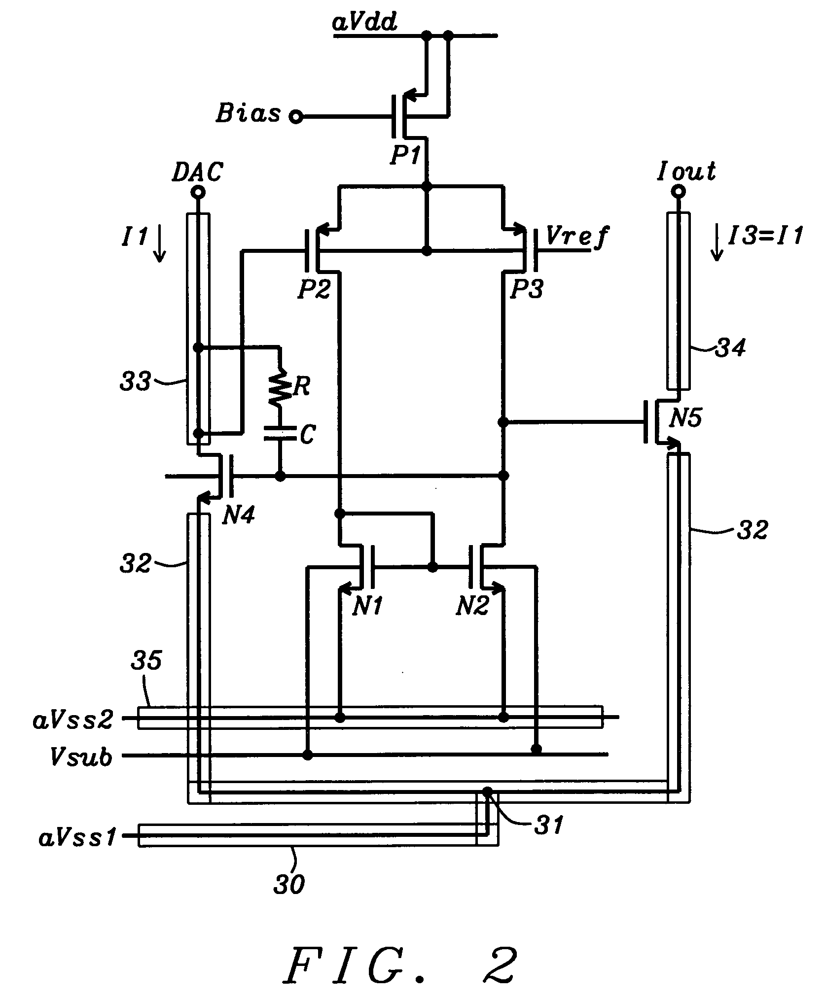 Method for implementation of a low noise, high accuracy current mirror for audio applications