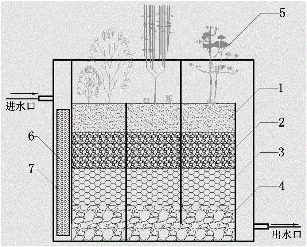 Method for enhancing biological denitrogenation effect of constructed wetland