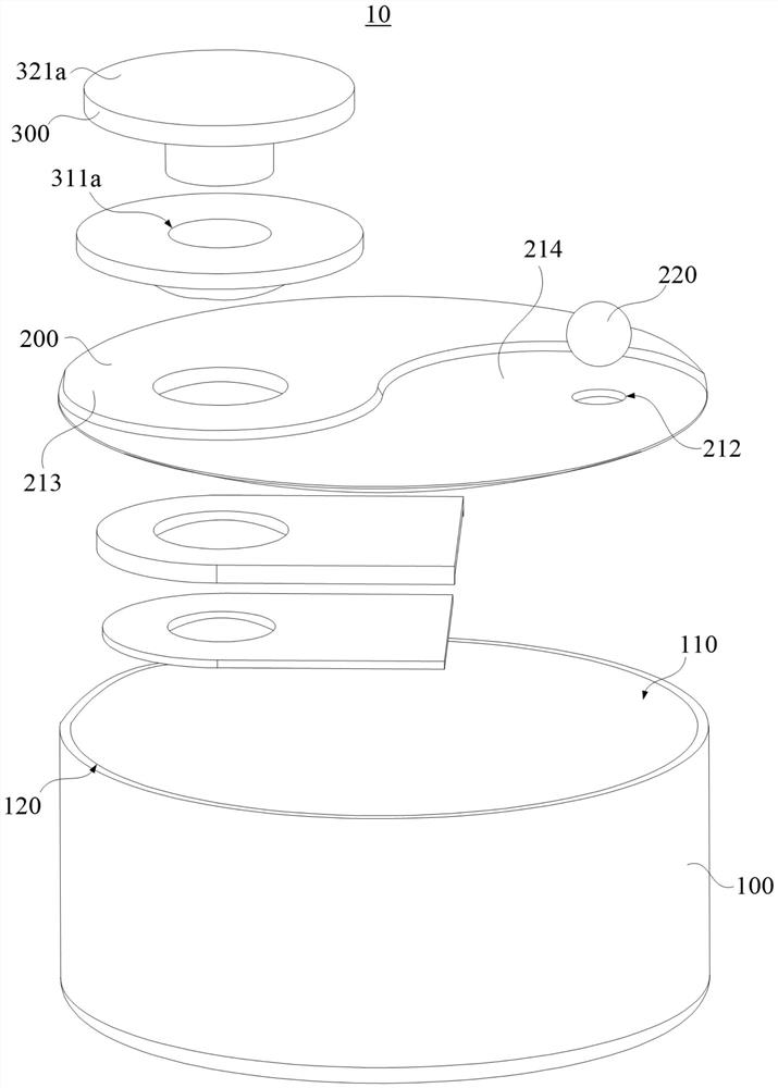 Button cell packaging structure and button cell