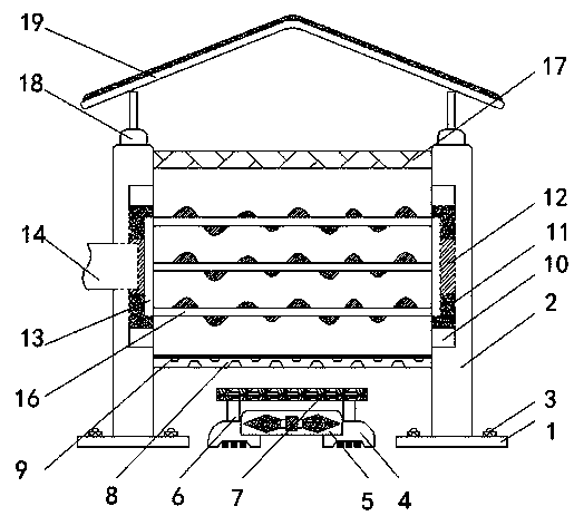 Barley grain storage machine with good moisture-proof effect