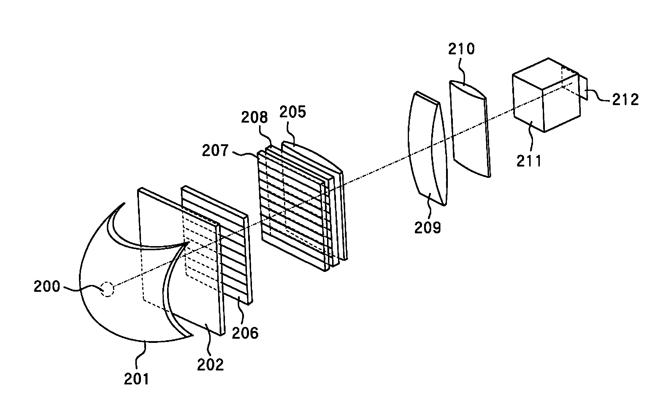 Illumination optical system and projection display optical system