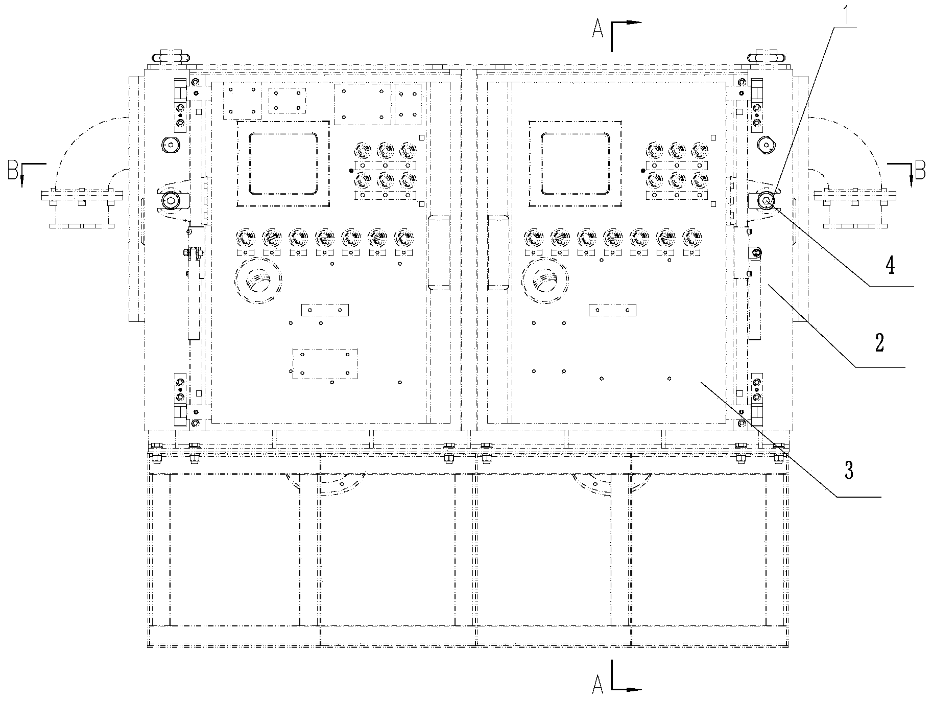 Mining high-voltage distribution switch circuit breaker electric propulsion mechanism