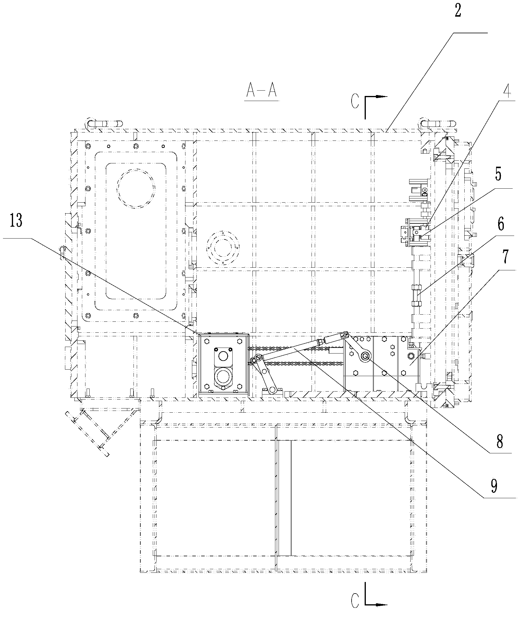 Mining high-voltage distribution switch circuit breaker electric propulsion mechanism