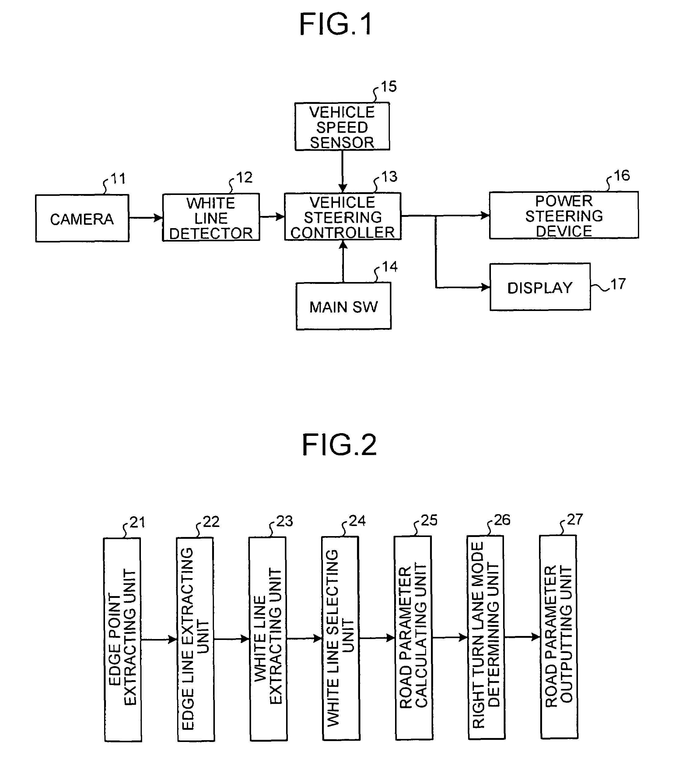 Lane boundary detector