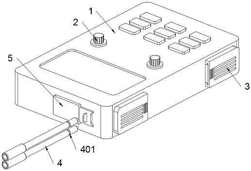 Automobile electronic component power connection detection device