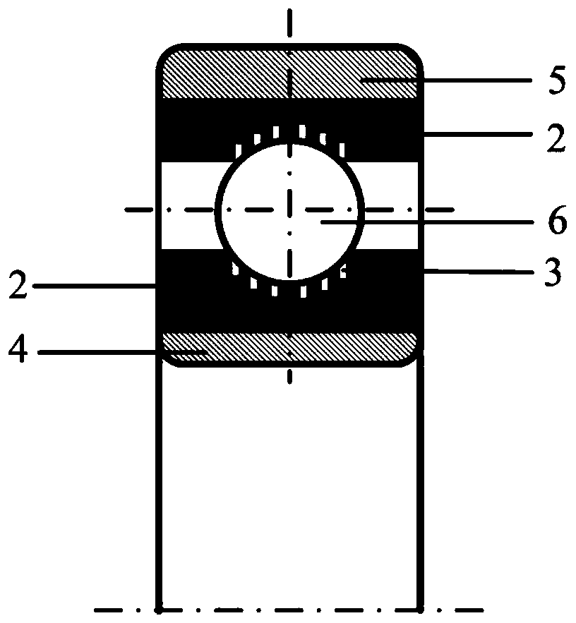 Strengthened and toughened in-site reaction-type micro-structure self-lubricating bearing and preparation method thereof