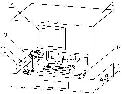 Detection equipment used for product shell character graph and version identification, and detection method